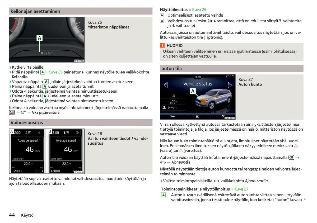 Skoda Kodiaq omistajan kasikirja / page 46