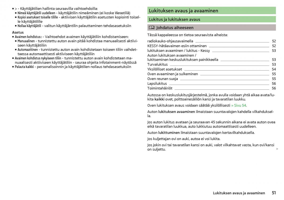 Skoda Kodiaq omistajan kasikirja / page 53