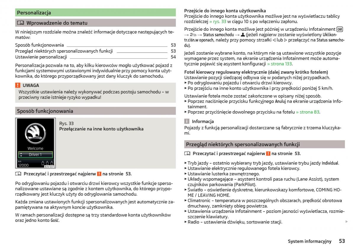 Skoda Kodiaq instrukcja obslugi / page 55