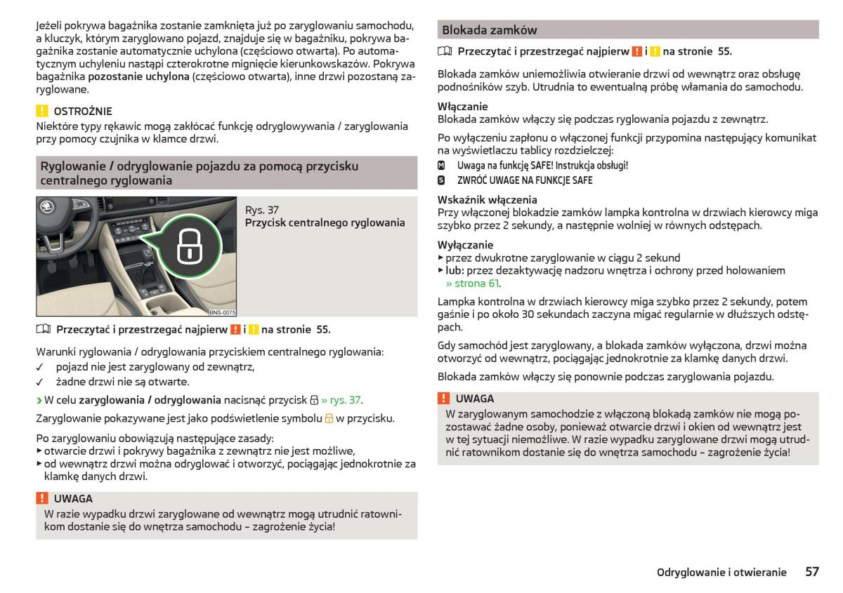 Skoda Kodiaq instrukcja obslugi / page 59