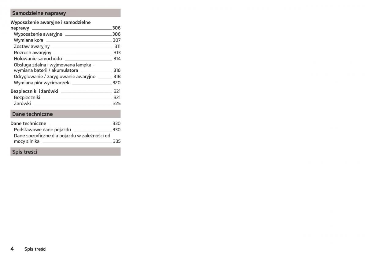 Skoda Kodiaq instrukcja obslugi / page 6