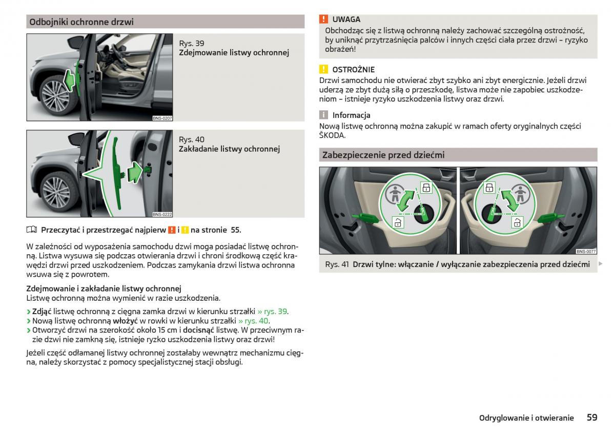 Skoda Kodiaq instrukcja obslugi / page 61