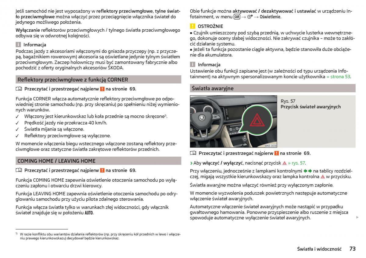 Skoda Kodiaq instrukcja obslugi / page 75