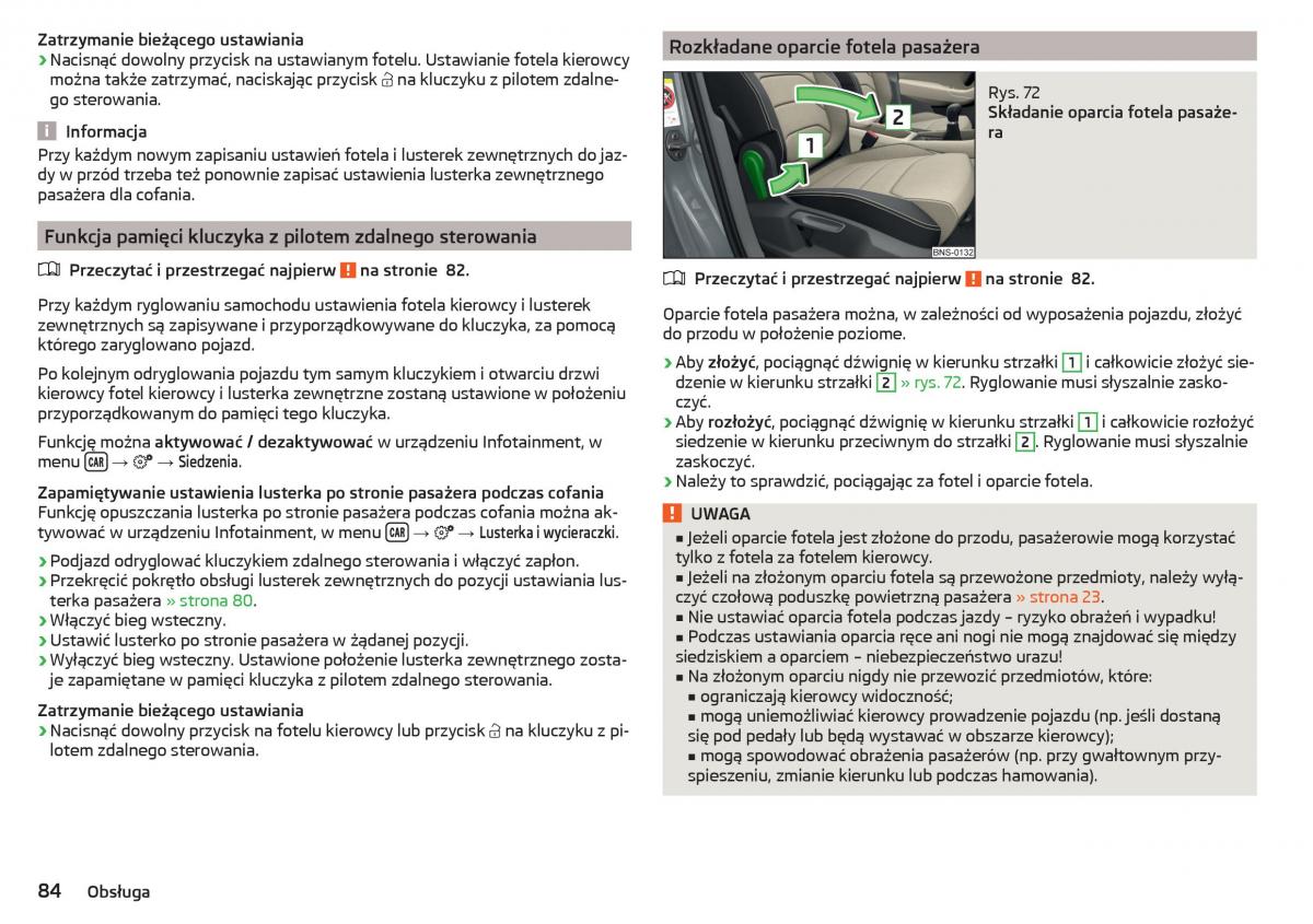 Skoda Kodiaq instrukcja obslugi / page 86