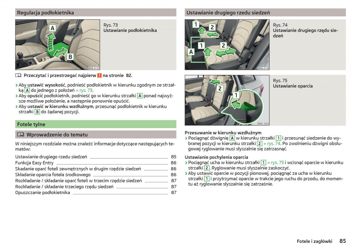 Skoda Kodiaq instrukcja obslugi / page 87