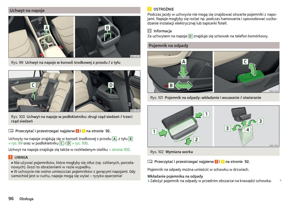 Skoda Kodiaq instrukcja obslugi / page 98