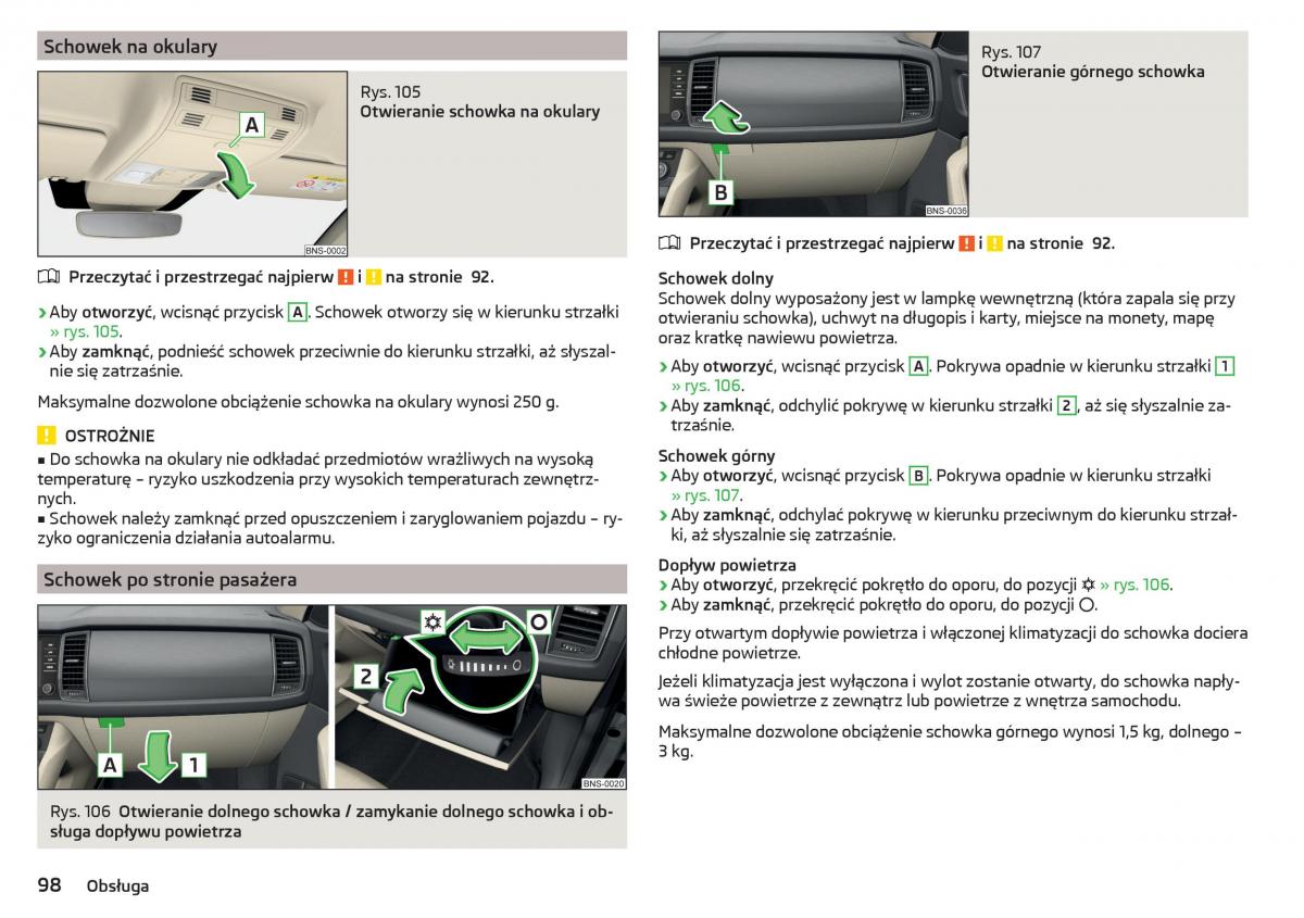 Skoda Kodiaq instrukcja obslugi / page 100