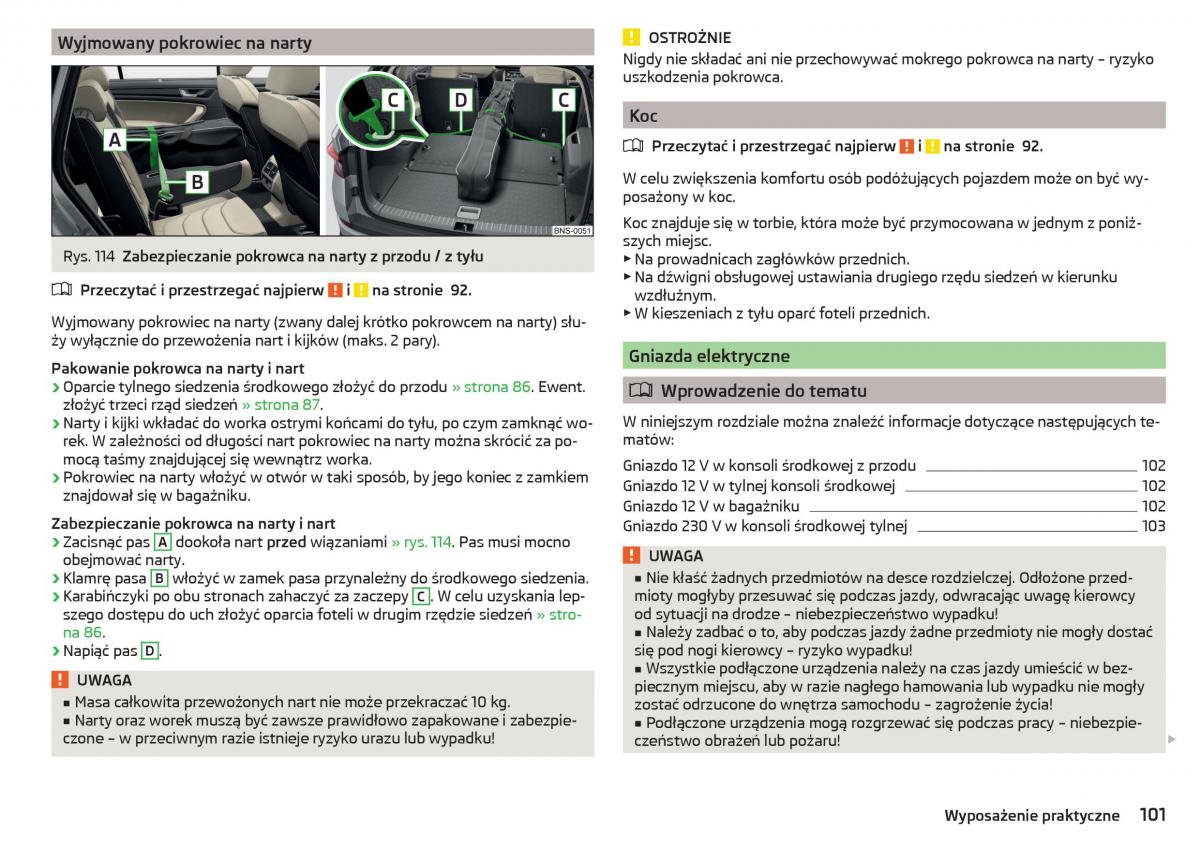 Skoda Kodiaq instrukcja obslugi / page 103