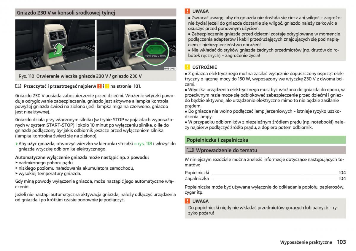 Skoda Kodiaq instrukcja obslugi / page 105