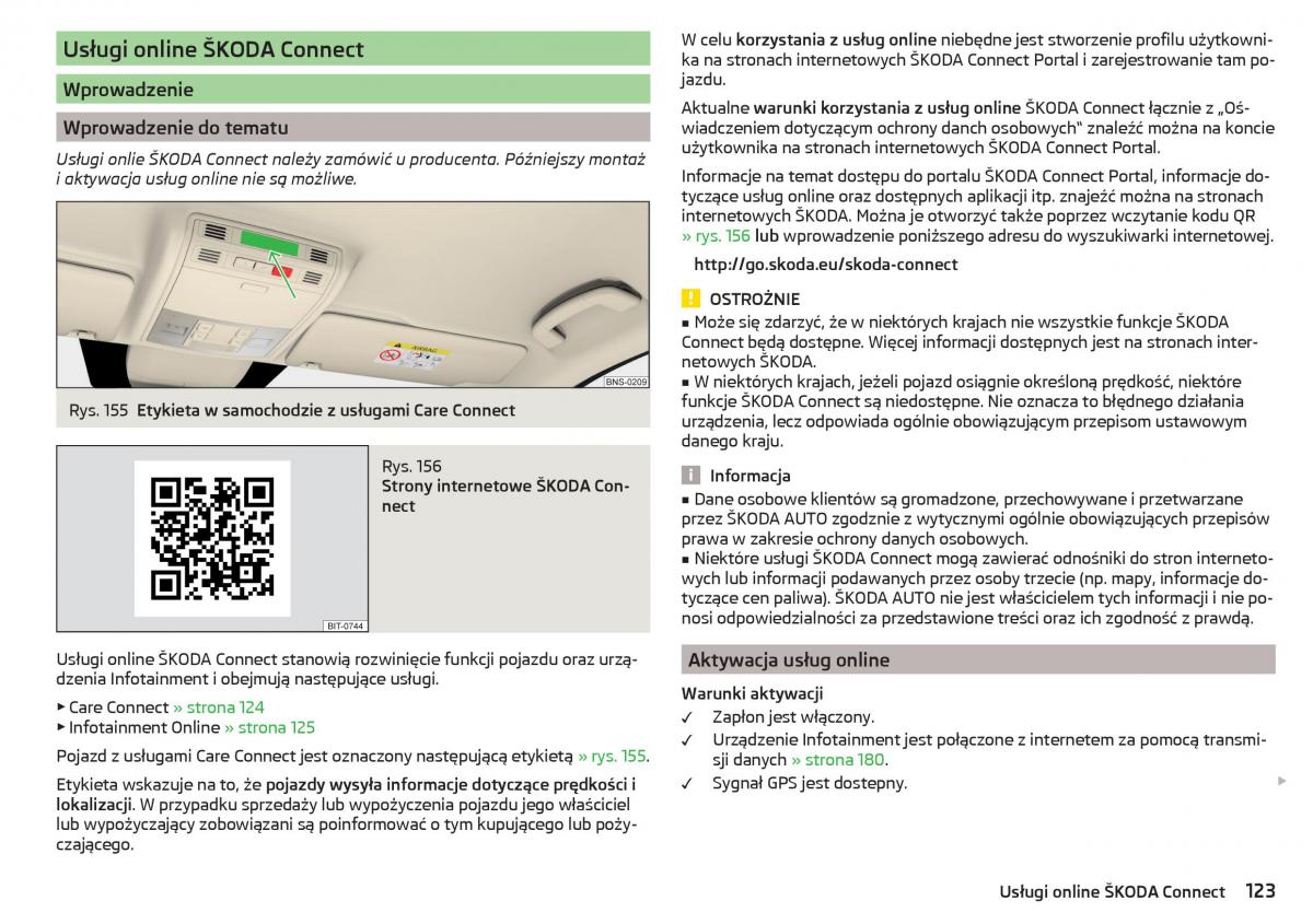 Skoda Kodiaq instrukcja obslugi / page 125