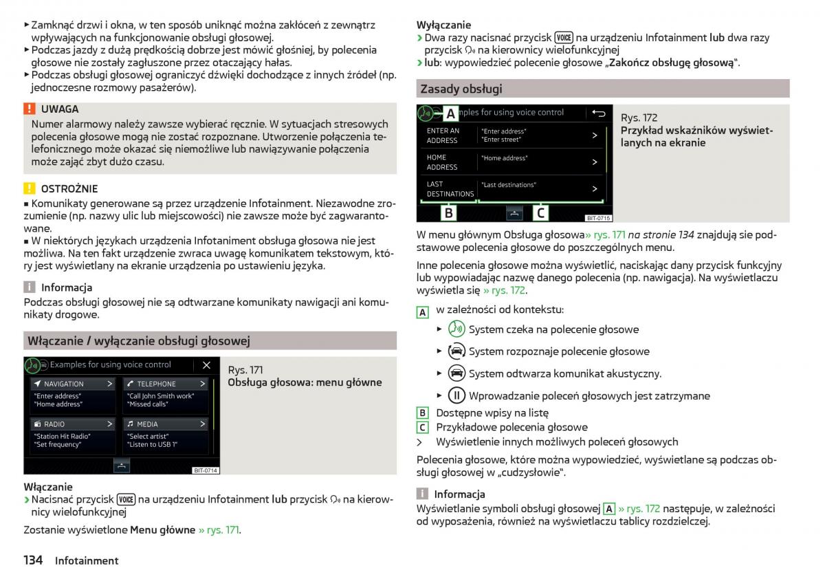 Skoda Kodiaq instrukcja obslugi / page 136