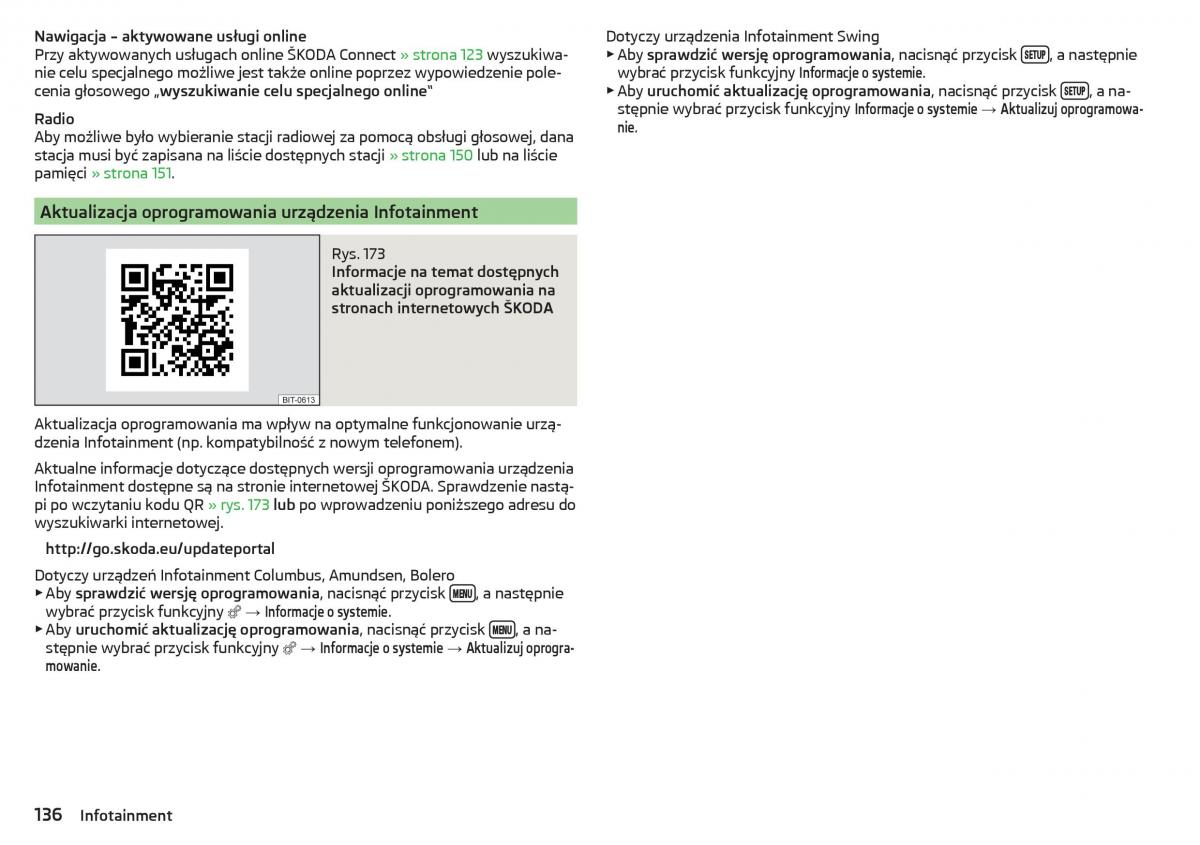 Skoda Kodiaq instrukcja obslugi / page 138