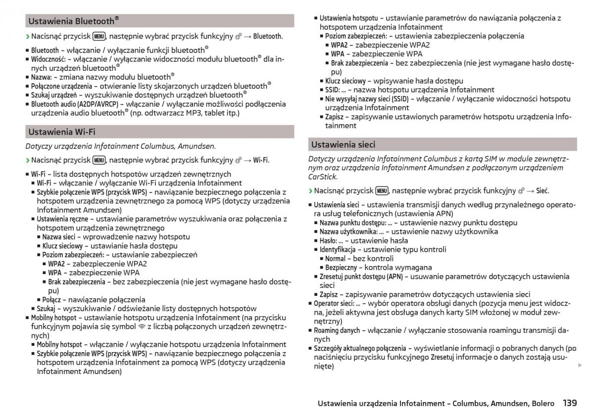 Skoda Kodiaq instrukcja obslugi / page 141