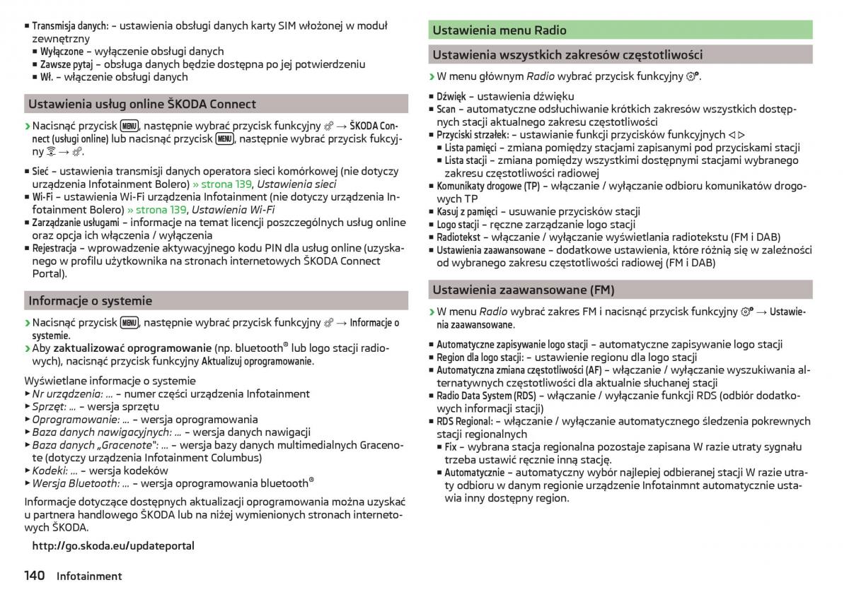 Skoda Kodiaq instrukcja obslugi / page 142