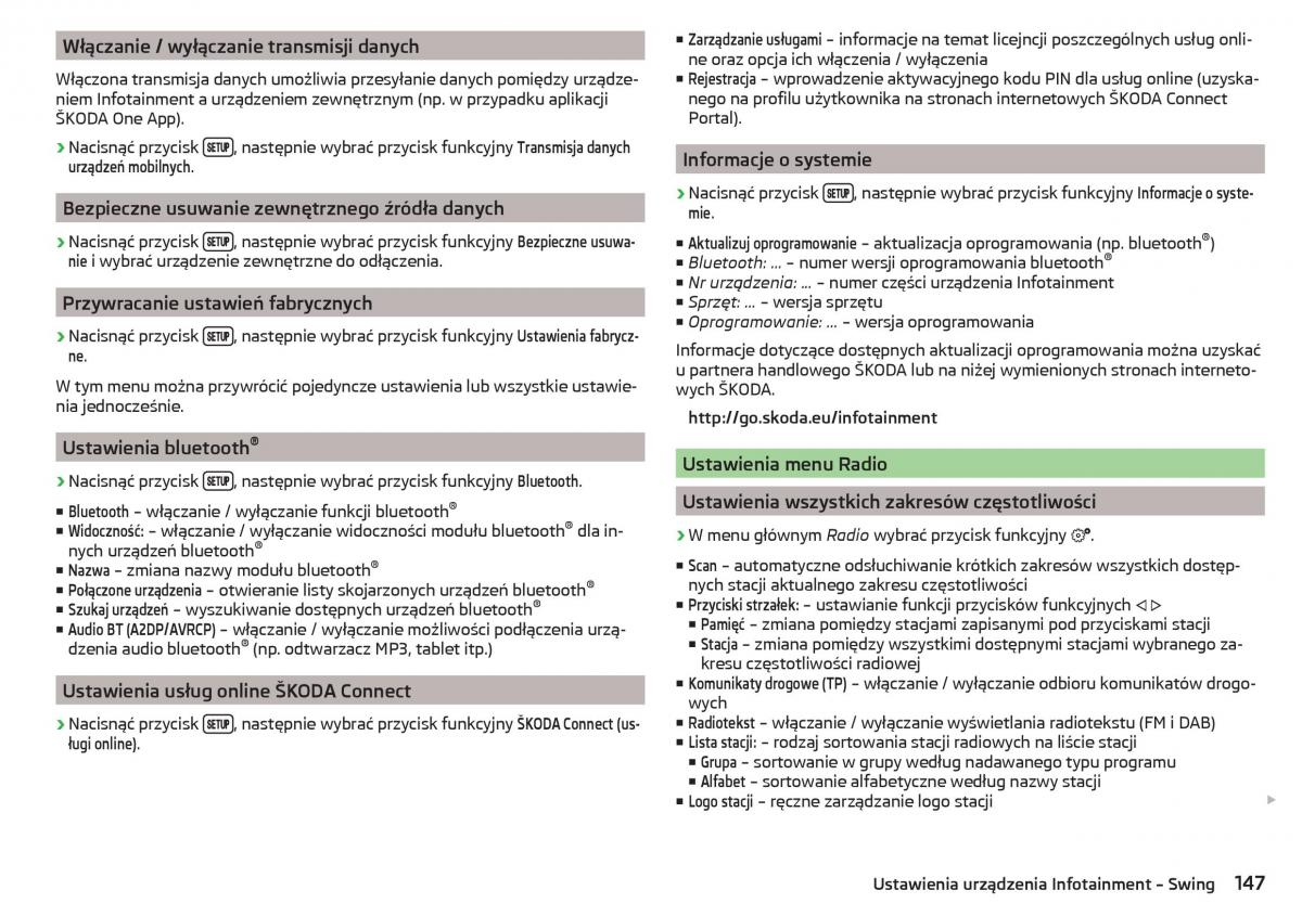 Skoda Kodiaq instrukcja obslugi / page 149