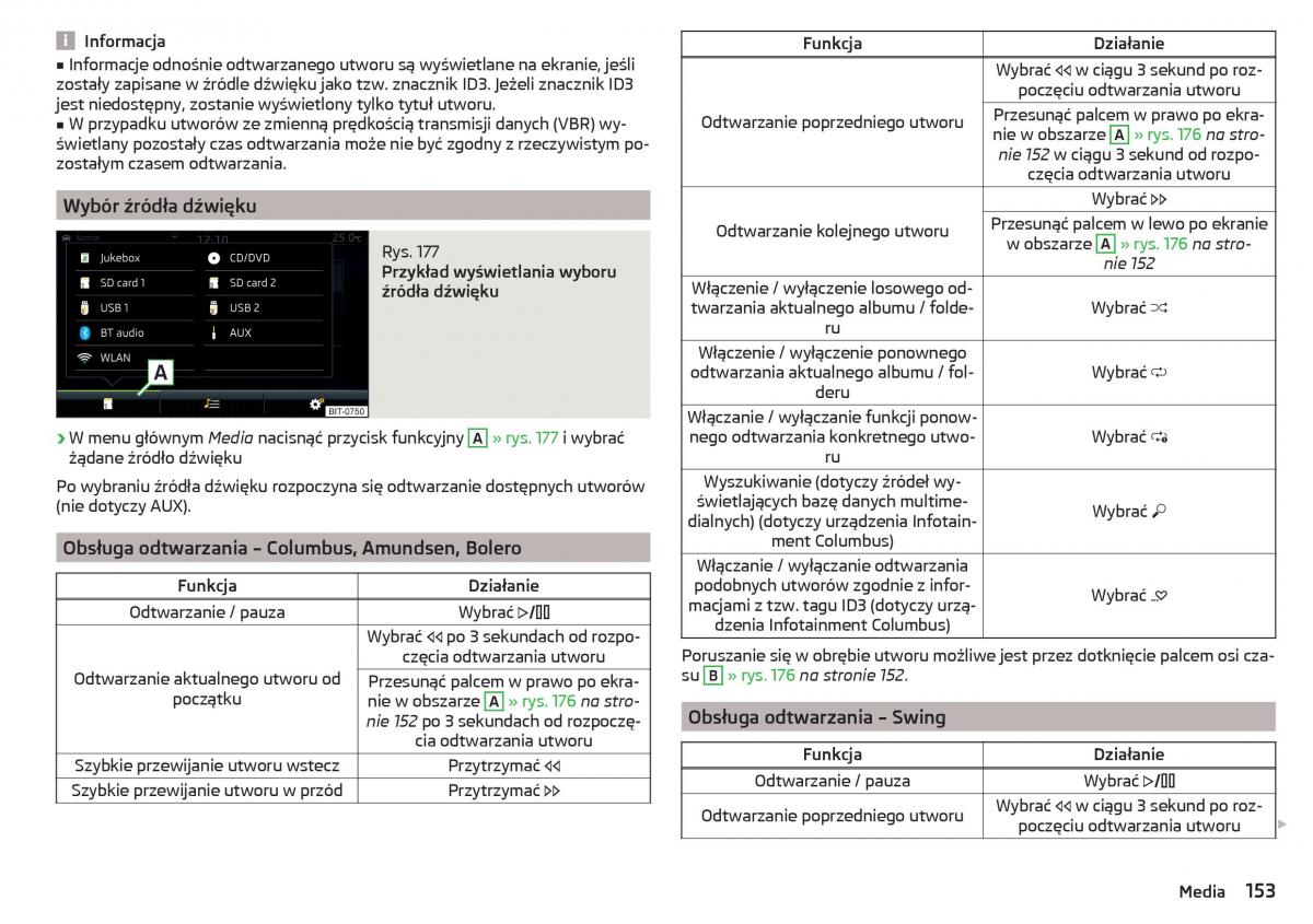 Skoda Kodiaq instrukcja obslugi / page 155