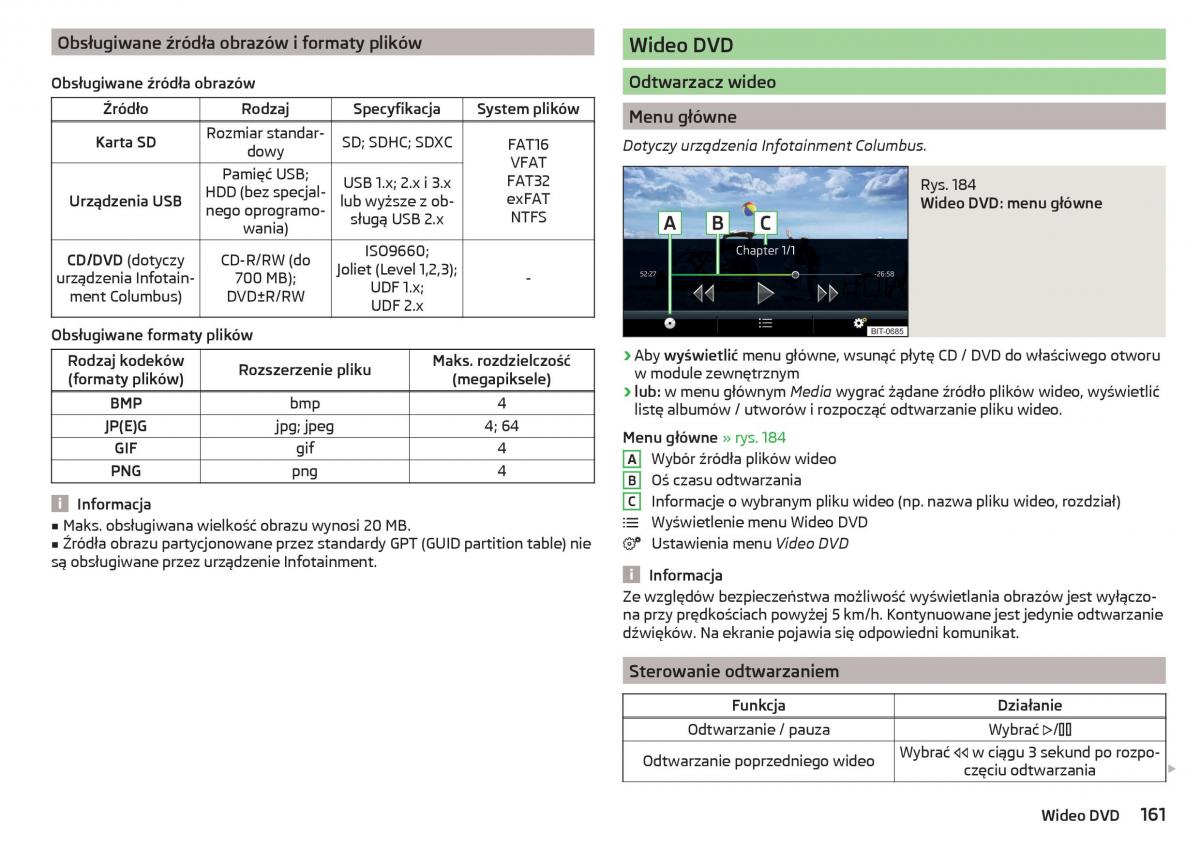 Skoda Kodiaq instrukcja obslugi / page 163