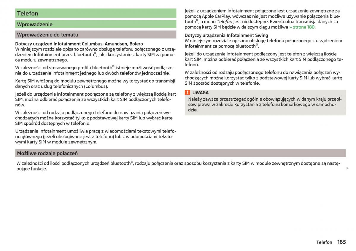 Skoda Kodiaq instrukcja obslugi / page 167