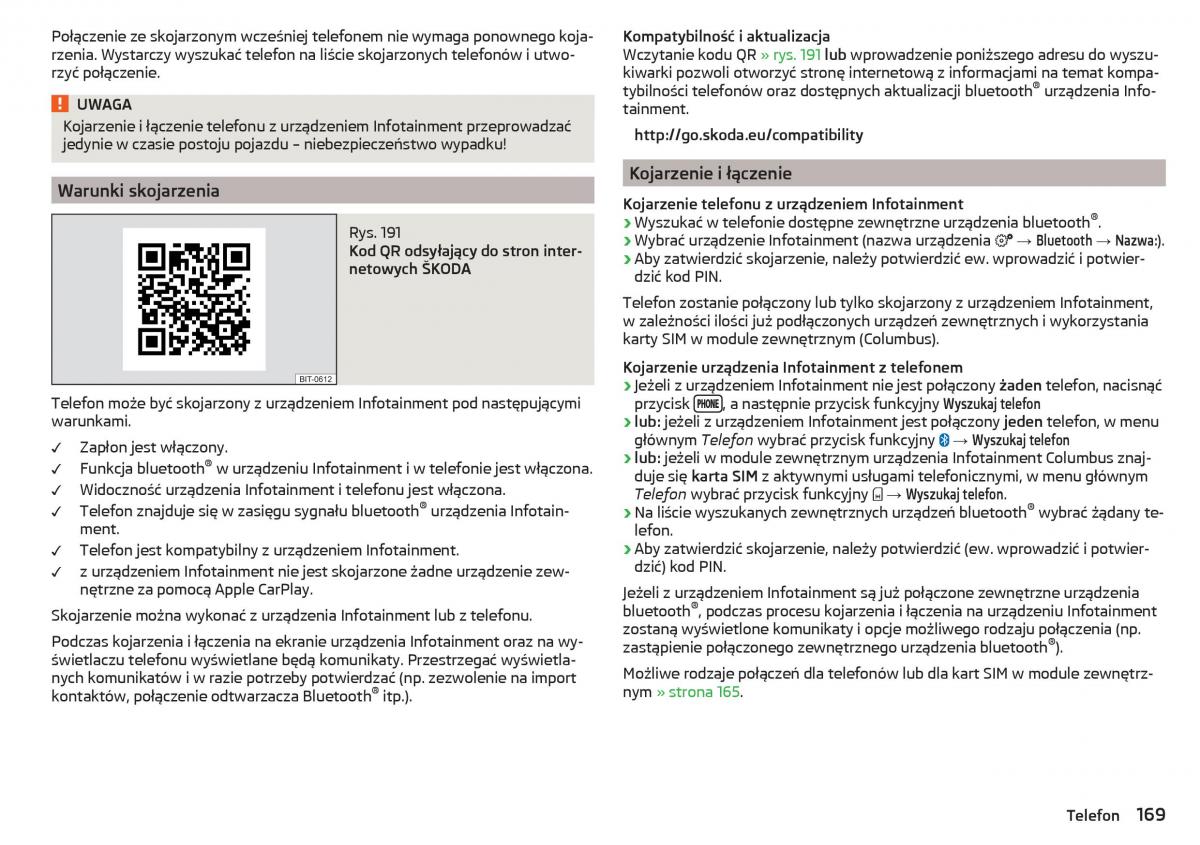 Skoda Kodiaq instrukcja obslugi / page 171