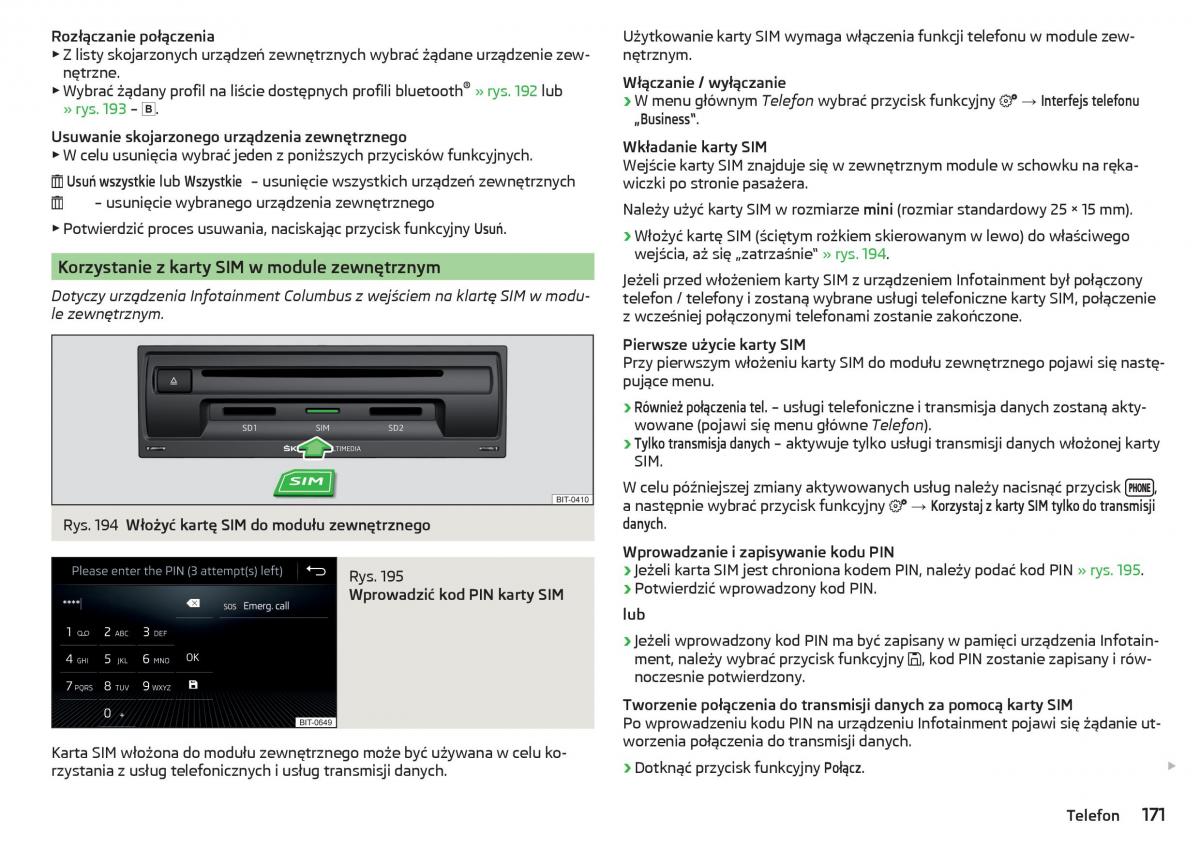 Skoda Kodiaq instrukcja obslugi / page 173