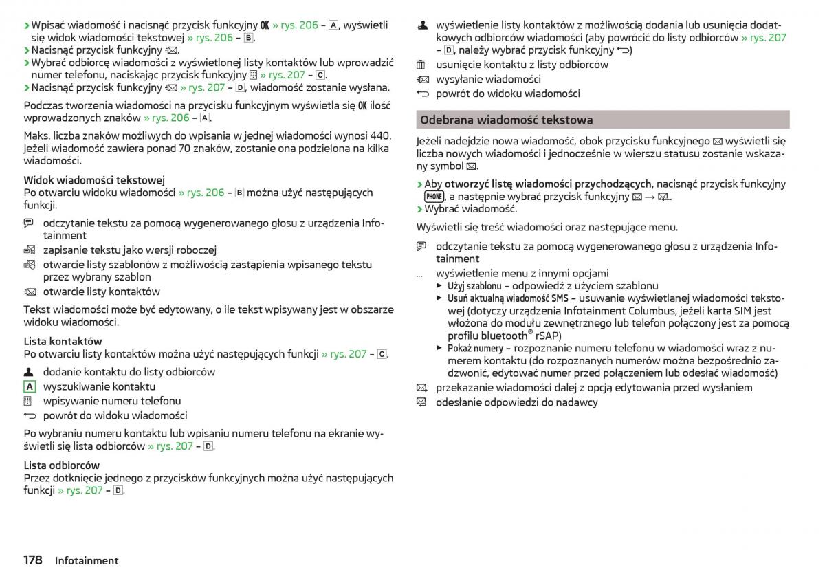 Skoda Kodiaq instrukcja obslugi / page 180