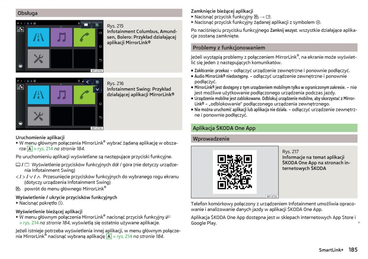 Skoda Kodiaq instrukcja obslugi / page 187