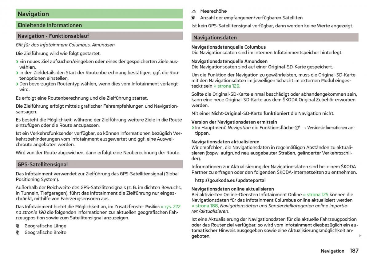 Skoda Kodiaq instrukcja obslugi / page 189