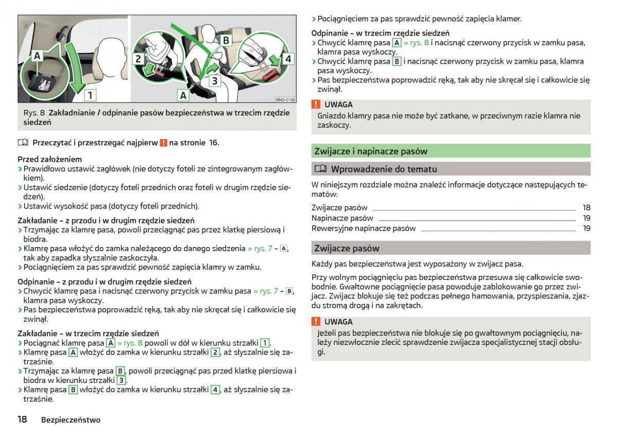 Skoda Kodiaq instrukcja obslugi / page 20