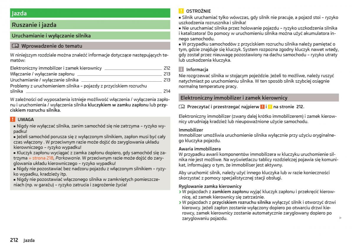 Skoda Kodiaq instrukcja obslugi / page 214