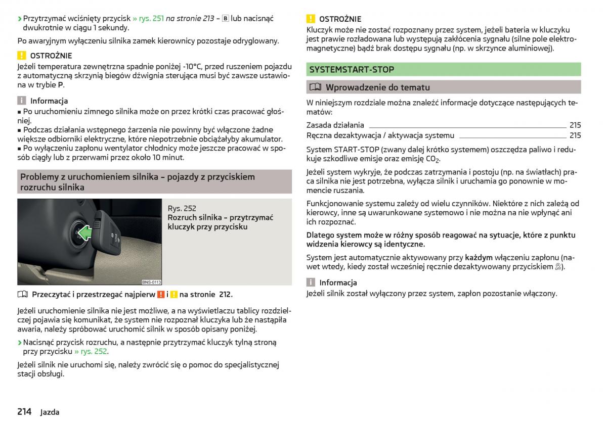 Skoda Kodiaq instrukcja obslugi / page 216