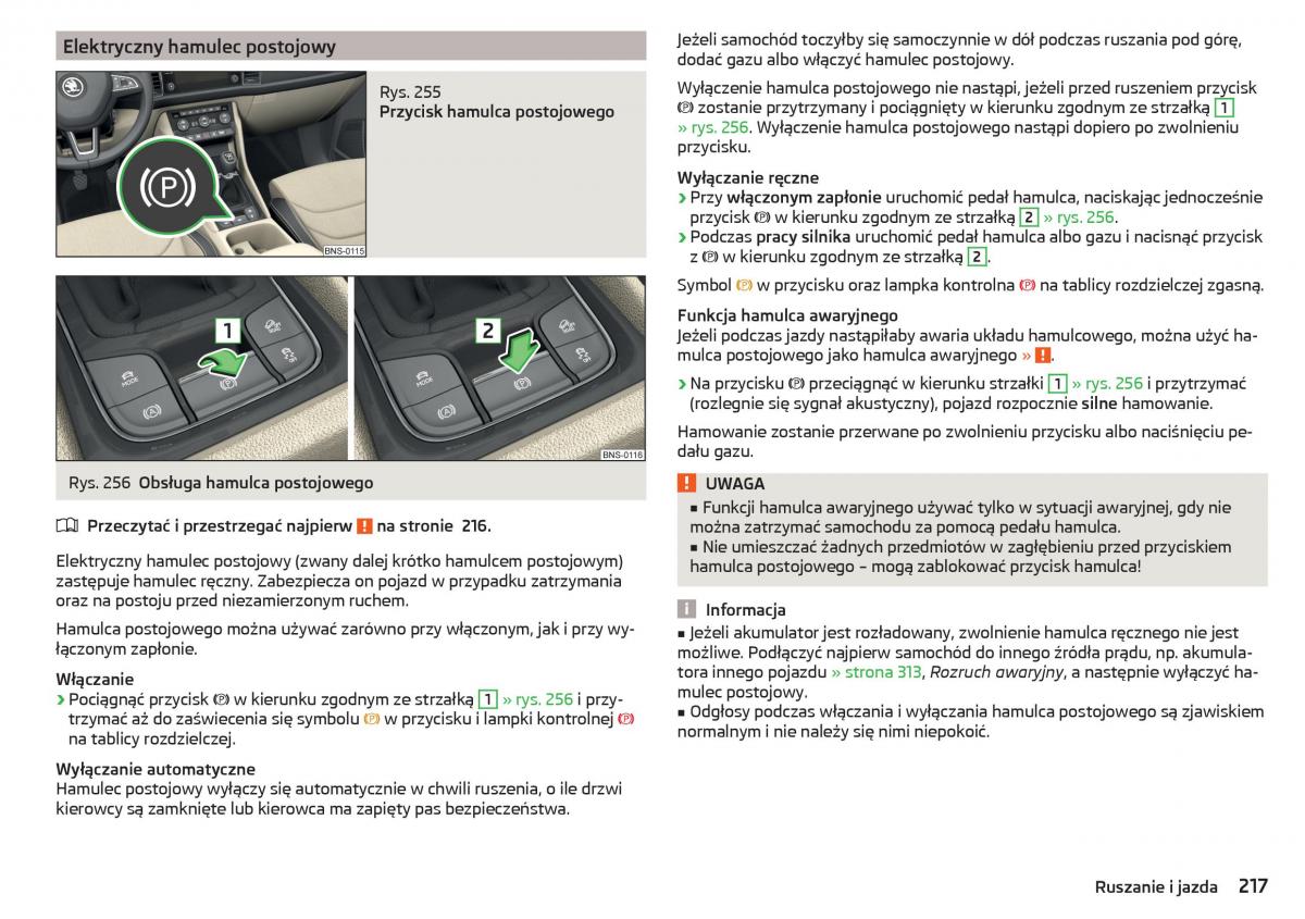 Skoda Kodiaq instrukcja obslugi / page 219