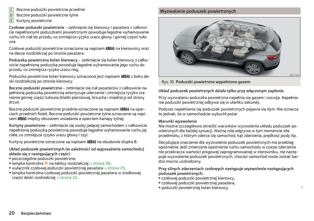 Skoda Kodiaq instrukcja obslugi / page 22