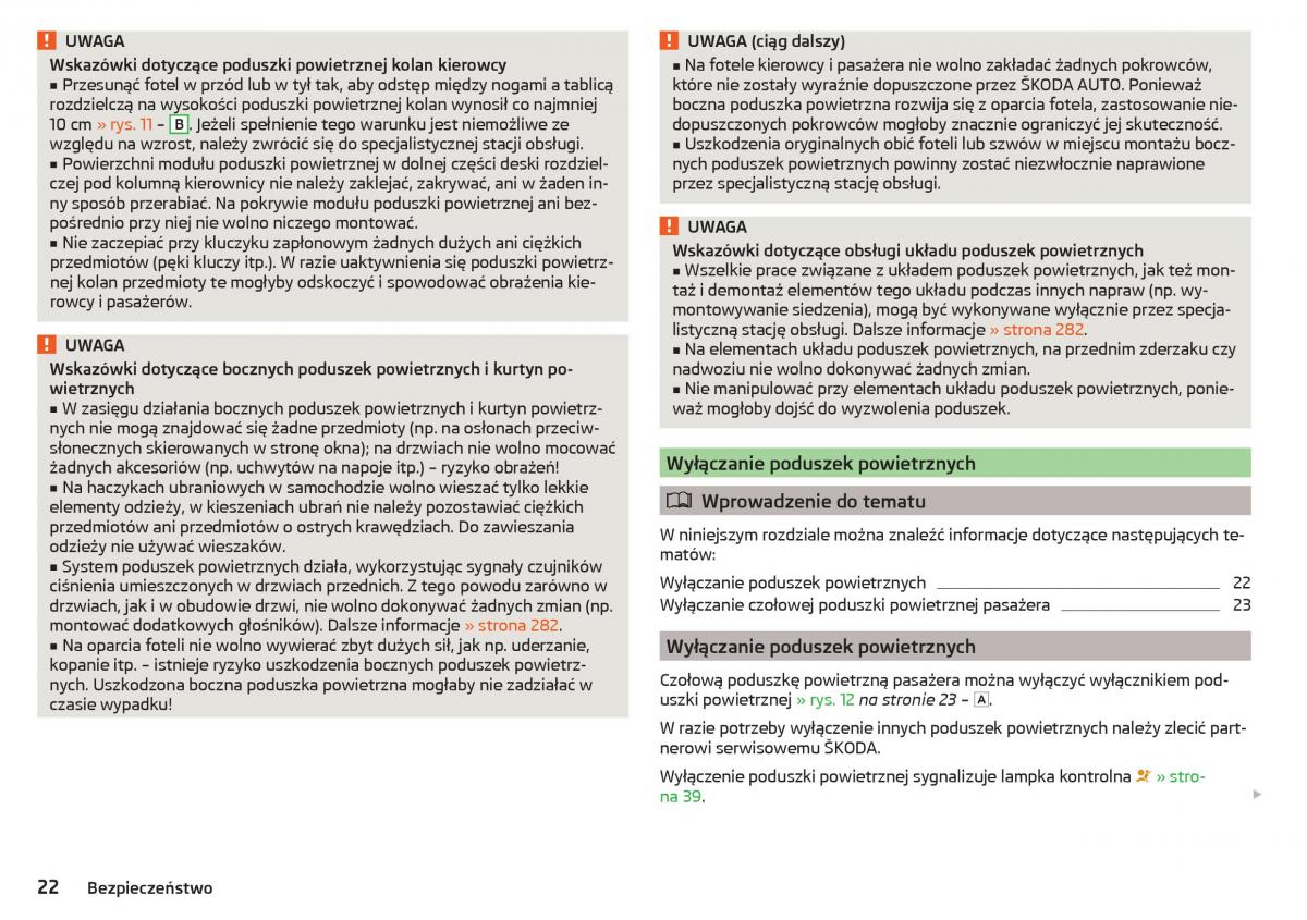 Skoda Kodiaq instrukcja obslugi / page 24