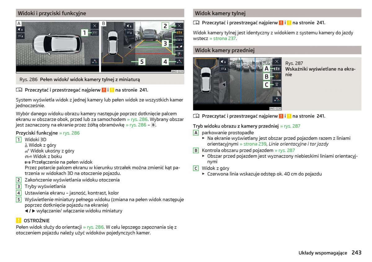 Skoda Kodiaq instrukcja obslugi / page 245