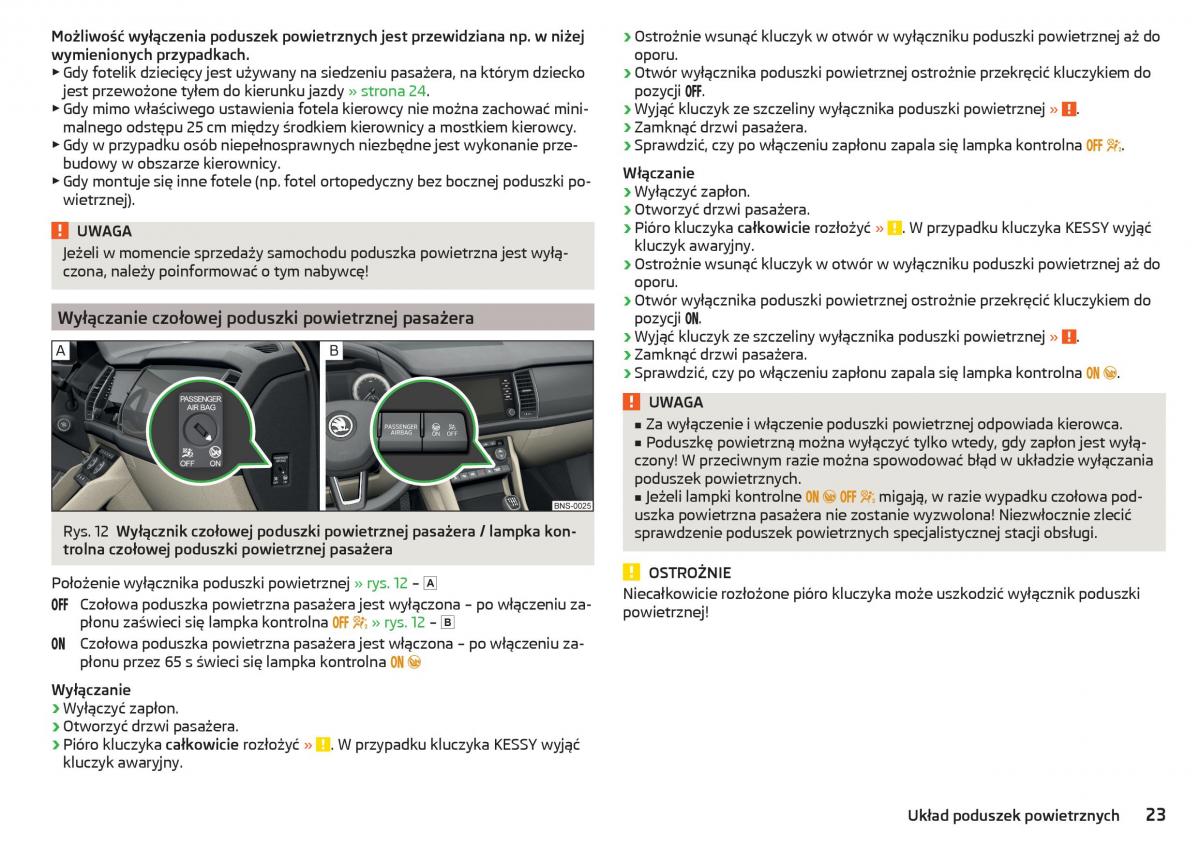 Skoda Kodiaq instrukcja obslugi / page 25