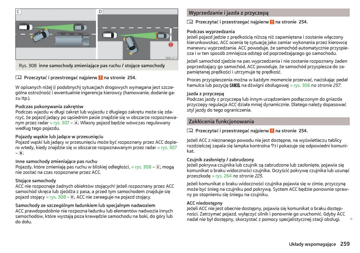 Skoda Kodiaq instrukcja obslugi / page 261