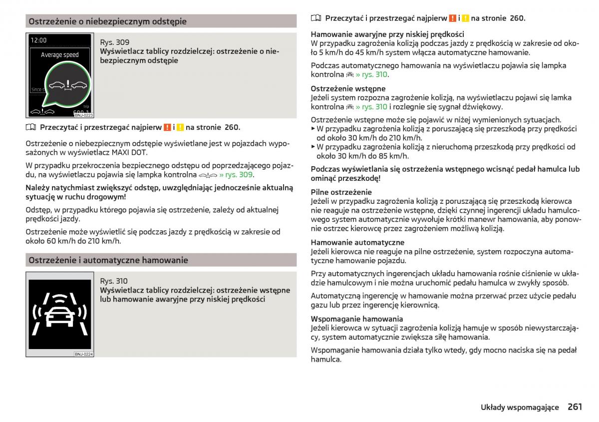 Skoda Kodiaq instrukcja obslugi / page 263