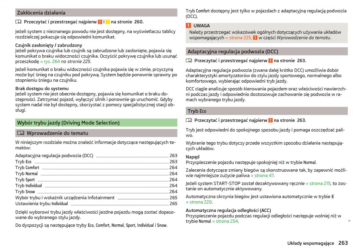 Skoda Kodiaq instrukcja obslugi / page 265