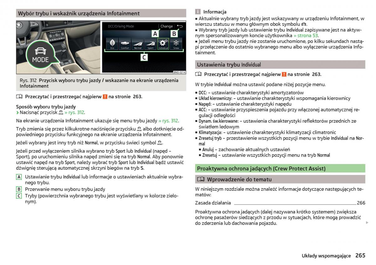 Skoda Kodiaq instrukcja obslugi / page 267