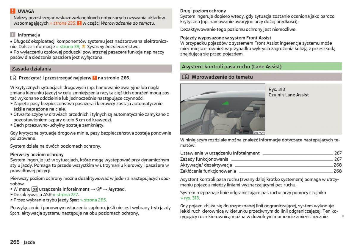 Skoda Kodiaq instrukcja obslugi / page 268