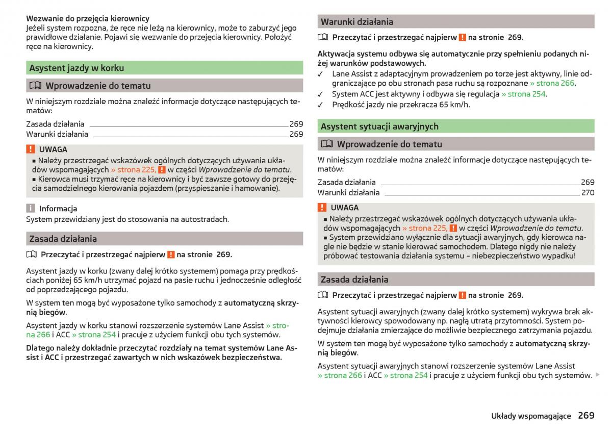 Skoda Kodiaq instrukcja obslugi / page 271