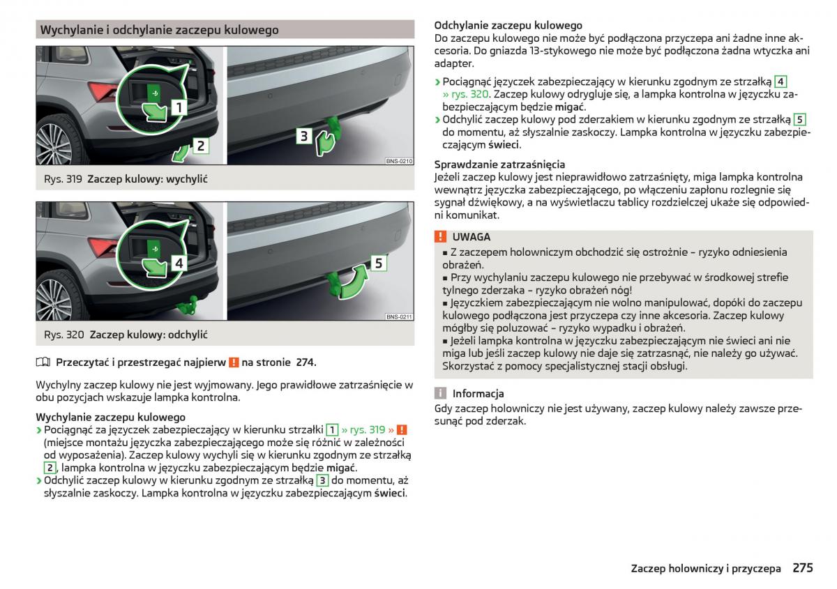 Skoda Kodiaq instrukcja obslugi / page 277