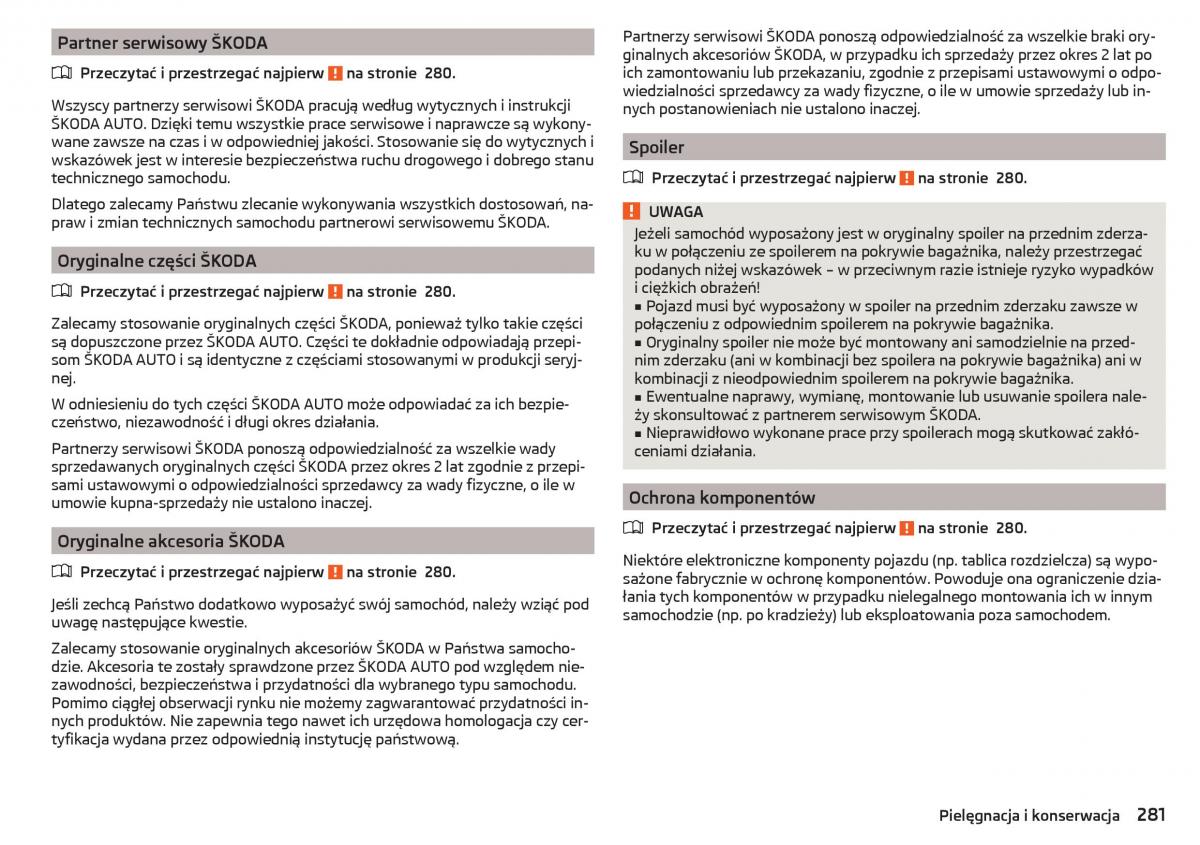 Skoda Kodiaq instrukcja obslugi / page 283