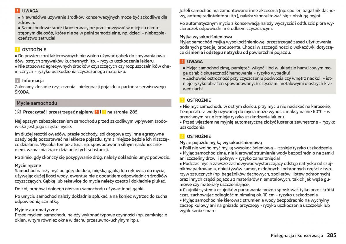 Skoda Kodiaq instrukcja obslugi / page 287