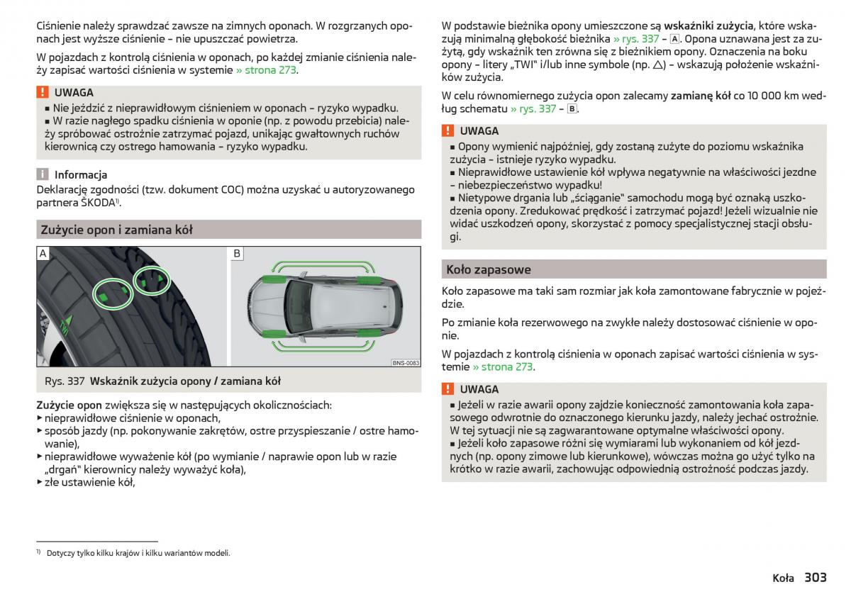 Skoda Kodiaq instrukcja obslugi / page 305