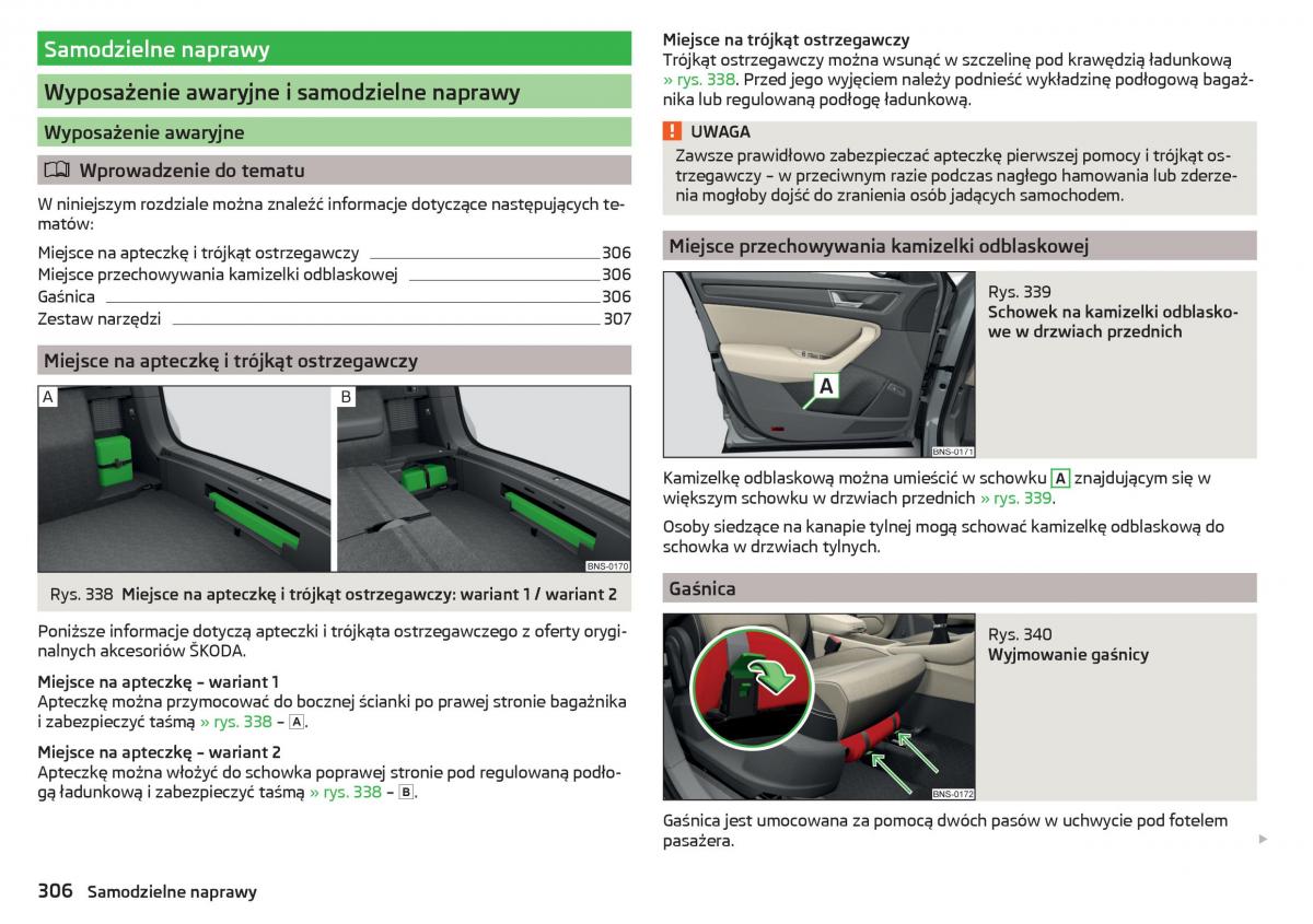 Skoda Kodiaq instrukcja obslugi / page 308