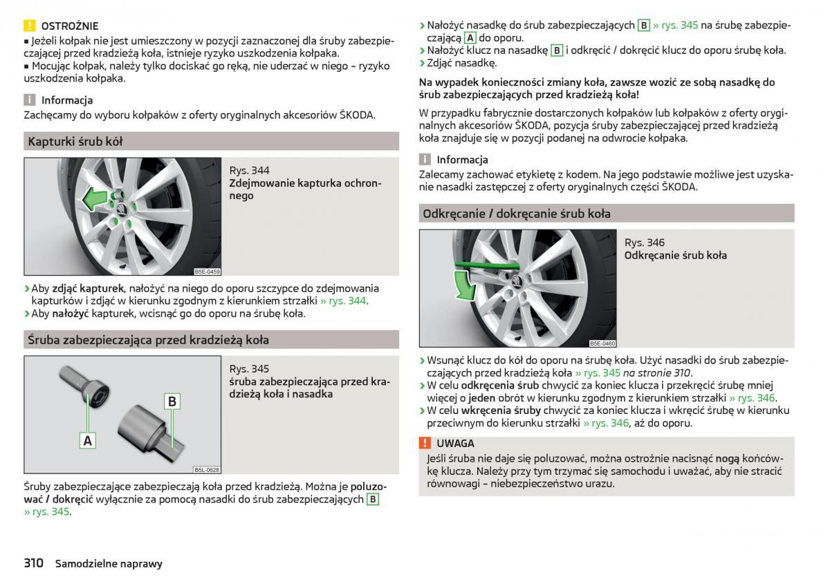 Skoda Kodiaq instrukcja obslugi / page 312