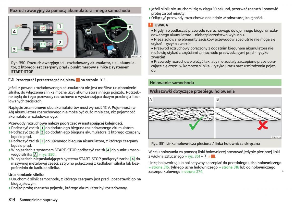 Skoda Kodiaq instrukcja obslugi / page 316