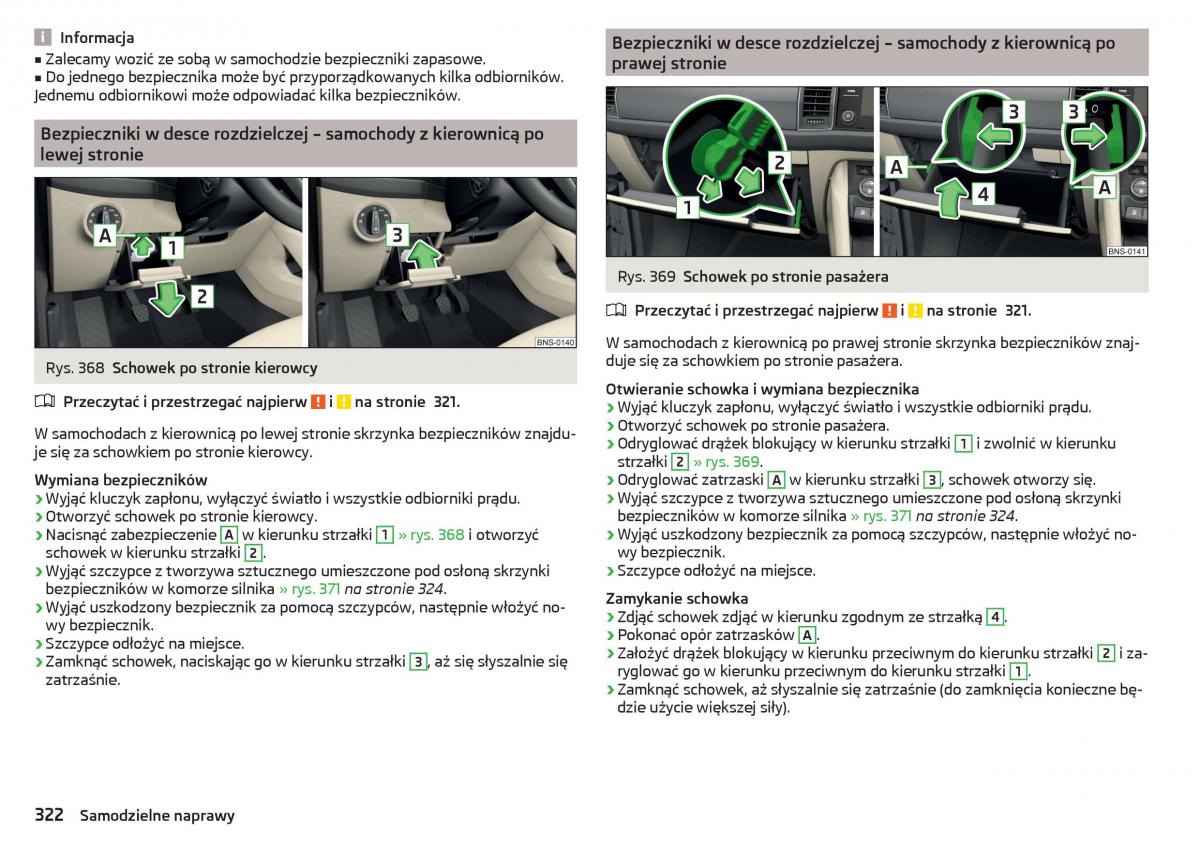 Skoda Kodiaq instrukcja obslugi / page 324