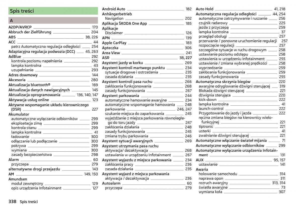 Skoda Kodiaq instrukcja obslugi / page 340